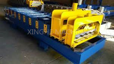 Trung Quốc 3kw Roof Roll Forming Equipment / Tiles Making Machine With 9 Rows Rollers nhà cung cấp