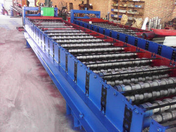 Trung Quốc Galvanized Metal Corrugated Sheet Roll Forming Machine With Hydraulic Cutter nhà cung cấp