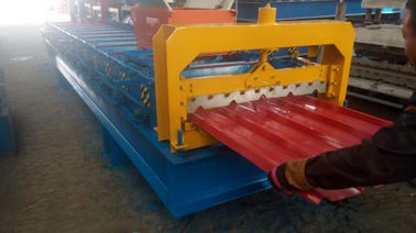 Trung Quốc 4kw 380V PPGI Roof Panel Roll Forming Machine For 840mm Width Steel Tiles nhà cung cấp