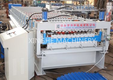 Trung Quốc Corrugated Wall Panel Roll Forming Machine , Aluzinc Double Layer Roofing Sheet Roll Forming Machine nhà cung cấp