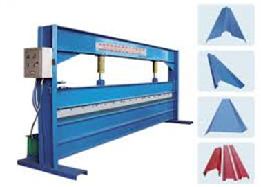 Trung Quốc Blue Color 4m Width Hydraulic Sheet Bending Machine For Galvanized Steel Coil nhà cung cấp