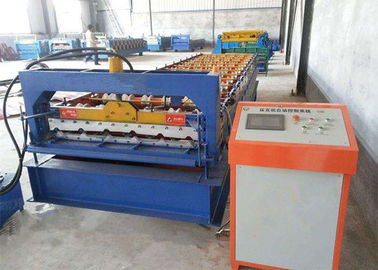 Trung Quốc Green Color Roofing Sheet Roll Forming Machine With Stainless Steel Slide nhà cung cấp